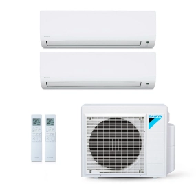 Ar-Condicionado Multi Split Inverter Daikin 18.000 BTUs (1x Evap HW 9.000 + 1x Evap HW 18.000) Quente/Frio 220V