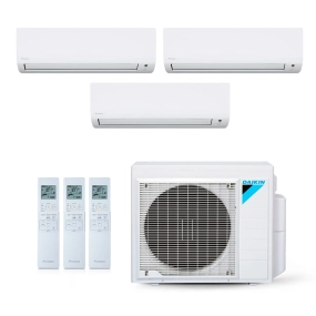 Ar-Condicionado Multi Split Inverter Daikin 28.000 BTUs (1x Evap HW 12.000 + 2x Evap HW 18.000) Quente/Frio 220V