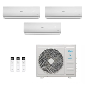 Ar-Condicionado Multi Split Inverter Elgin 27.000 (2x Evap HW 9.000 + 1x Evap HW 12.000) Quente/Frio 220V