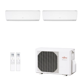 Ar-Condicionado Multi Split Inverter Fujitsu 18.000 (2x Evap HW 9.000) Quente/Frio 220V