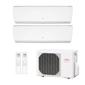 Ar-Condicionado Multi Split Inverter Fujitsu 18.000 BTUs (2x Evap HW 9.000) Quente/Frio 220V
