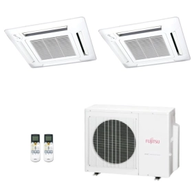 Ar-Condicionado Multi Split Inverter Fujitsu 23.000 (1x Evap Cassete 4 Vias 12.000 + 1x Evap Cassete 4 Vias 18.000) Quente/Frio 220V