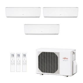 Ar-Condicionado Multi Split Inverter Fujitsu 23.000 (1x Evap HW 7.000 + 1x Evap HW 9.000 + 1x Evap HW 12.000) Quente/Frio 220V