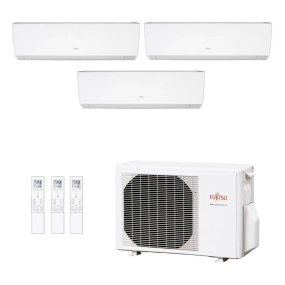 Ar-Condicionado Multi Split Inverter Fujitsu 23.000 (2x Evap HW 9.000 + 1x Evap HW 12.000) Quente/Frio 220V