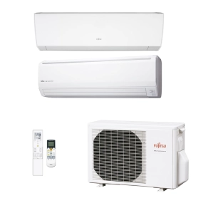 Ar-Condicionado Multi Split Inverter Fujitsu 23.000 BTUs (1x Evap HW 9.000 + 1x Evap HW 18.000) Quente/Frio 220V
