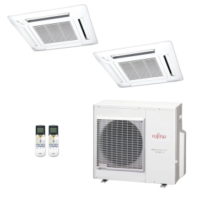 Ar-Condicionado Multi Split Inverter Fujitsu 35.000 (2x Evap Cassete 4 Vias 18.000) Quente/Frio 220V