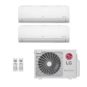 Ar-Condicionado Multi Split Inverter LG 18.000 (1x Evap HW 7.000 + 1x Evap HW 12.000) Quente/Frio 220V