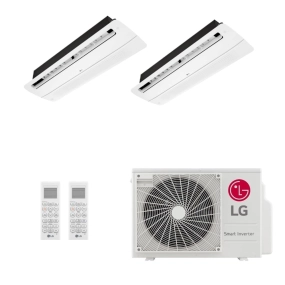 Ar-Condicionado Multi Split Inverter LG 21.000 (1x Evap Cassete 1 Via 9.000 + 1x Evap Cassete 1 Via 18.000) Quente/Frio 220V