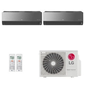 Ar-Condicionado Multi Split Inverter LG 21.000 (1x Evap HW Artcool 9.000 + 1x Evap HW 18.000) Quente/Frio 220V