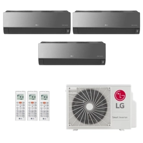 Ar-Condicionado Multi Split Inverter LG 21.000 (2x Evap HW Artcool 7.000 + 1x Evap HW Artcool 9.000) Quente/Frio 220V