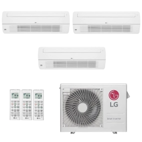 Ar-Condicionado Multi Split Inverter LG 21.000 (3x Evap Cassete 1 Via 9.000) Quente/Frio 220V								