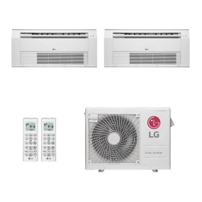 Ar-Condicionado Multi Split Inverter LG 24.000 (2x Evap Cassete 1 Via 18.000) Quente/Frio 220V