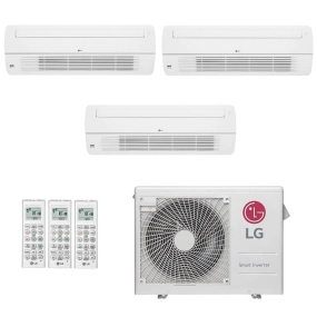 Ar-Condicionado Multi Split Inverter LG 24.000 BTUs (2x Evap Cassete 1 Via 9.000 + 1x Evap Cassete 1 Via 18.000) Quente/Frio 220V