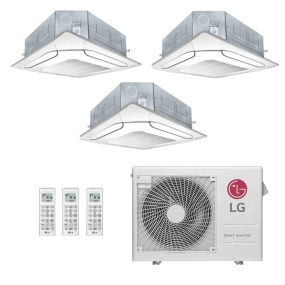 Ar-Condicionado Multi Split Inverter LG 24000 (2x Evap Cassete 4 Vias 9.000 + 1x Evap Cassete 4 Vias 12.000) Quente/Frio 220V