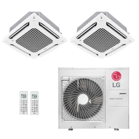 Ar-Condicionado Multi Split Inverter LG 30.000 (1x Evap Cassete 4 Vias 12.000 + 1x Evap Cassete 4 Vias 24.000) Quente/Frio 220V