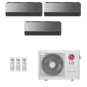 Ar Condicionado Multisplit Tri 30000 Btu(2x9000+12000) Quente/frio - Inverter - LG - 220v - Amnw09gsjr0 Amnw12gsjr0 / A4uw30gfa2