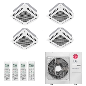 Ar-Condicionado Multi Split Inverter LG 30.000 (3x Evap Cassete 4 Vias 9.000 + 1x Evap Cassete 4 Vias 24.000) Quente/Frio 220V