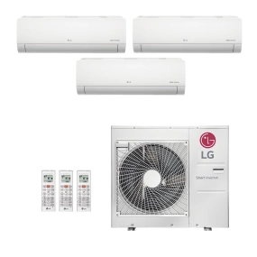 Ar-Condicionado Multi Split Inverter LG 30.000 BTUs (1x Evap HW 9.000 + 1x Evap HW 12.000 + 1x Evap HW 24.000) Quente/Frio 220V
