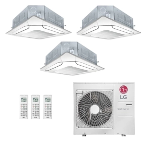 Ar-Condicionado Multi Split Inverter LG 30.000 BTUS (1x Evap K7 4 Vias 9.000 + 1x Evap K7 4 Vias 12.000 + 1x Evap K7 4 Vias 18.000) Quente/Frio 220V