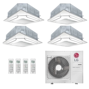 Ar-Condicionado Multi Split Inverter LG 30.000 BTUs (2x Evap K7 4 Vias 9.000 + 1x Evap K7 4 Vias 12.000 + 1x Evap K7 4 Vias 18.000) Quente/Frio 220V