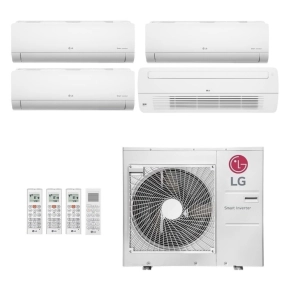 Ar-Condicionado Multi Split Inverter LG 30.000 BTUs (3x Evap HW 9.000 + 1x Evap Cassete 1 Via 18.000) Quente/Frio 220V