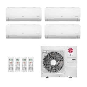 Ar-Condicionado Multi Split Inverter LG 30.000 BTUs (4x Evap HW 9.000) Quente/Frio 220V