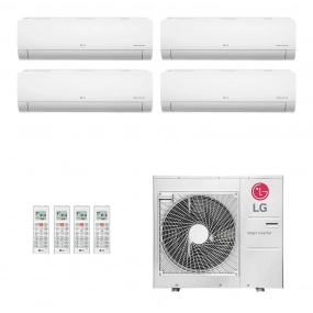 Ar-Condicionado Multi Split Inverter LG 30.000 BTUs (4x Evap HW 9.000) Quente/Frio 220V