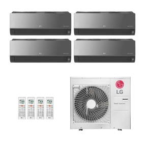 Ar-Condicionado Multi Split Inverter LG 30.000 BTUs (4x Evap HW Artcool 11.900) Quente/Frio 220V