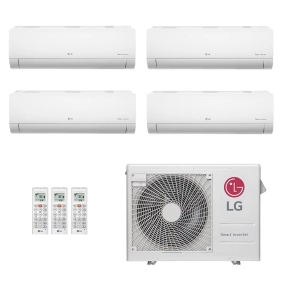 Ar-Condicionado Multi Split Inverter LG 30,000 (4x Evap HW 12,000) Quente/Frio 220V