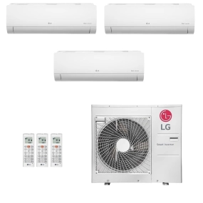 Ar-Condicionado Multi Split Inverter LG 36.000 (1x Evap HW 7.000 + 1x Evap HW 9.000 + 1x Evap HW 24.000) Quente/Frio 220V