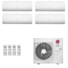 Ar Condicionado Multisplit Quad 51000 Btu(2x12000+9000+18000) Quente/frio - Inverter - LG - 220v - Amnw18gska0 Amnw12gsja0 Amnw09gsja0 / A5