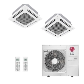 Ar-Condicionado Multi Split Inverter LG 36.000 (2x Evap Cassete 4 Vias 18.000) Quente/Frio 220V