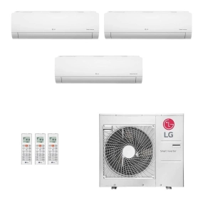 Ar-Condicionado Multi Split Inverter LG 36.000 BTUs (1x Evap HW 9.000 + 1x Evap HW 12.000 + 1x Evap HW 24.000) Quente/Frio 220V