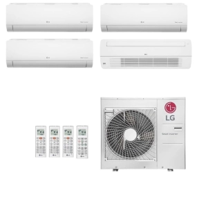 Ar Condicionado Multisplit Quad 51000 Btu(2x12000+9000+18000) Quente/frio - Inverter - LG - 220v - Amnw18gttc0 Amnw12gsja0 Amnw09gsja0 / A5uw48gfa1