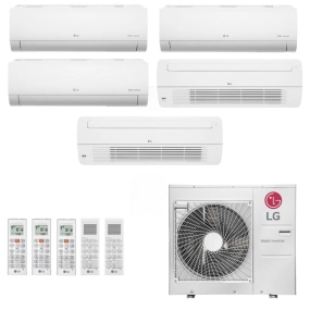 Ar-Condicionado Multi Split Inverter LG 48.000 (3x Evap HW 12.000 + 2x Evap Cassete 1 Via 18.000) Quente/Frio 220V