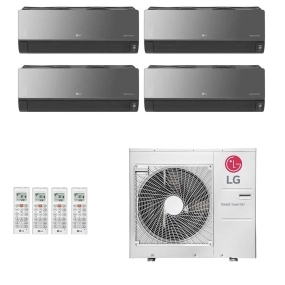 Ar-Condicionado Multi Split Inverter LG 48.000 (3x Evap HW Artcool 9.000 + 1x Evap HW Artcool 24.000) Quente/Frio 220V