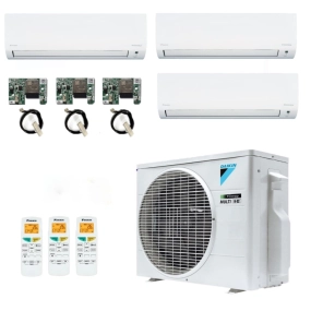 Ar-Condicionado Multi Split Inverter R-32 Daikin 18.000 (3x Evap HW 9.000) Só Frio 220V + Módulo Wi-Fi