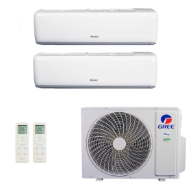 Ar-Condicionado Multi Split Inverter R-32 Gree 18.000 (2x Evap HW 12.000) Quente/Frio 220V