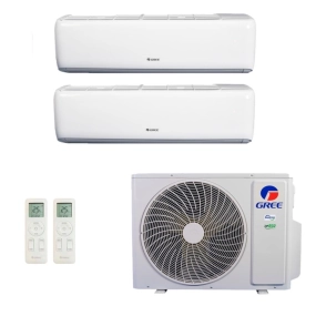 Ar-Condicionado Multi Split Inverter R-32 Gree 18.000 (2x Evap HW 9.000) Quente/Frio 220V