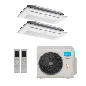 Ar-Condicionado Multi Split Inverter Springer Midea 18.000 BTUs (1x Evap Cassete 1 Via 9.000 + 1x Evap Cassete 1 Via 12.000) Quente/Frio 220V