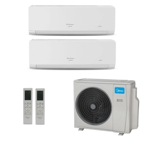 Ar-Condicionado Multi Split Inverter Springer Midea 18.000 BTUs (1x Evap HW 9.000 + 1x Evap HW 12.000) Quente/Frio 220V