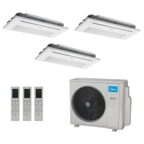 Ar-Condicionado Multi Split Inverter Springer Midea 27.000 (3x Evap Cassete 1 Via 12.000) Quente/Frio 220V