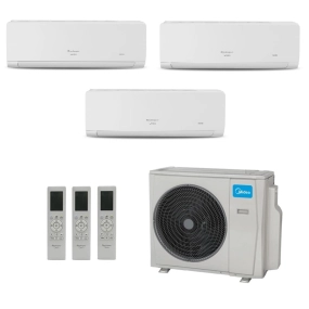 Ar-Condicionado Multi Split Inverter Springer Midea 36.000 BTUs (1x Evap HW 9.000 + 1x Evap HW 12.000 + 1x Evap HW 24.000) Quente/Frio 220V