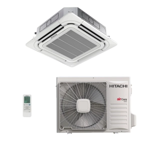 Ar-Condicionado Split Cassete Inverter 4 Vias Hitachi Air Core 600 36.000 BTUs Quente/Frio 220V Monofásico