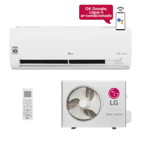 Ar-Condicionado Split HW Inverter LG Dual Voice 24.000 BTUs  Quente/Frio 220V