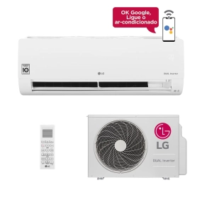 Ar-Condicionado Split HW Inverter LG Dual Voice 24.000 BTUs Só Frio 220V
