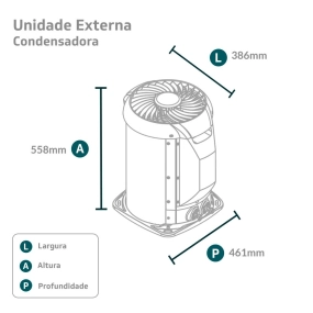 Ar-Condicionado Split HW Inverter Springer Midea AirVolution Connect 9.000 BTUs R-32 Só Frio 220V