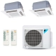 Ar-Condicionado Multi Split Inverter Daikin 18.000 (2x Evap Cassete 4 Vias 9.000) Quente/Frio 220V
