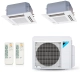 Ar-Condicionado Multi Split Inverter Daikin 24.000 (2x Evap Cassete 4 Vias 12.000) Quente/Frio 220V