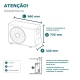 Ar-Condicionado Multi Split Inverter Daikin 24.000 BTUs (1x Evap HW 9.000 + 1x Evap K7 1 Via 12.000 + 1x Evap K7 1 Via 18.000) Quente/Frio 220V